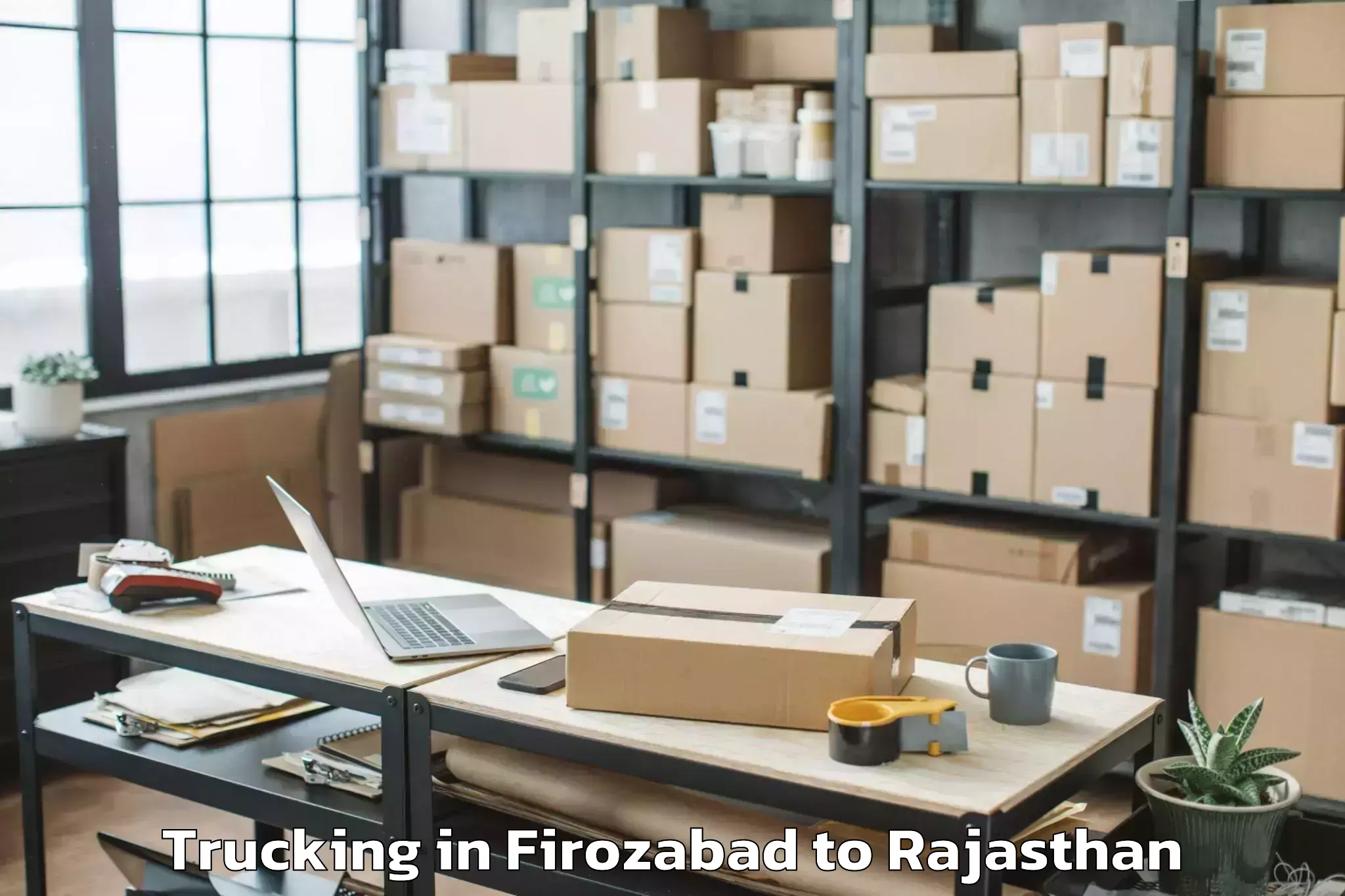 Firozabad to Banasthali Vidyapith Trucking Booking